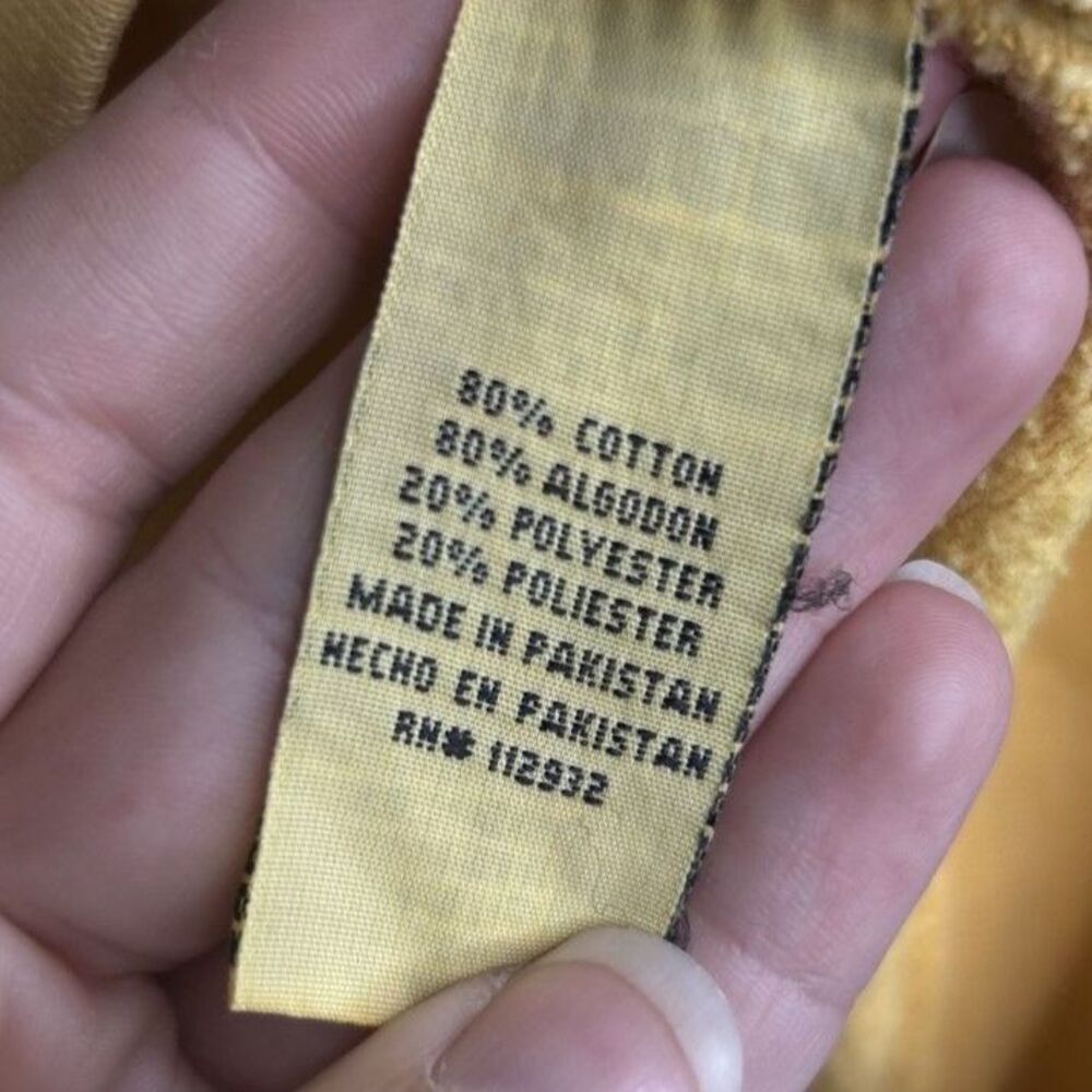 Unisex Ocean City Mustard Yellow Graphic Crewneck Sweatshirt Loungewear - XL - Picture 5 of 5